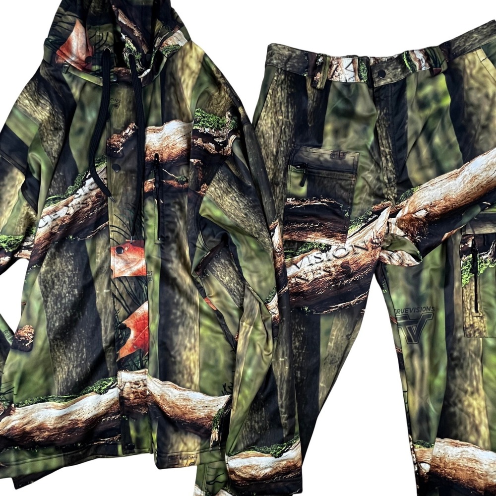 TRUE VISIONS GENESIS Camo Hunting Set Jacket 3XL Pants XL Outdoor